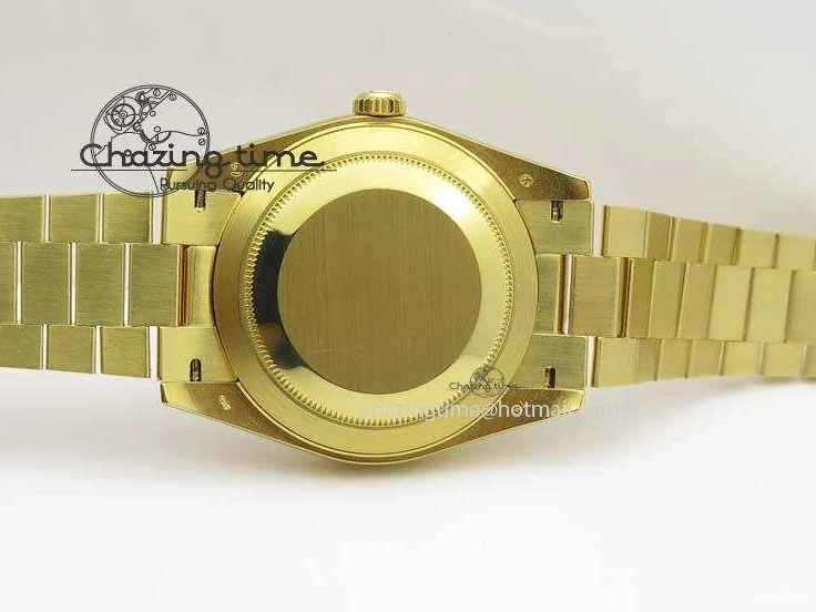 MiroTime 0219 DayDate 40mm BP-Maker 228238 YG Wrapped Gold Roman Dial (Fluted Bezel) On YG Bracelet ETA Attractive 3848